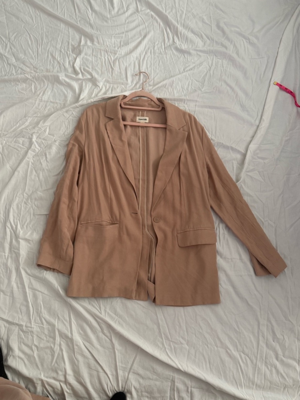 Open Edit Oversized Tan Blazer Size S